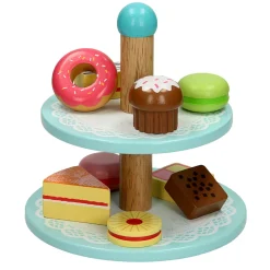 Bigjigs Houten Etagere met Taartjes