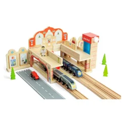 Bigjigs Houten Grand Central Station Speelset