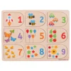 Bigjigs Houten Leerpuzzel Getallen, 18dlg.