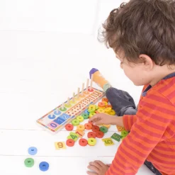 Bigjigs Houten Leerspel Tellen, 55dlg.