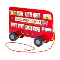 Bigjigs Houten Londen Bus Trekfiguur