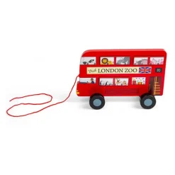 Bigjigs Houten Londen Bus Trekfiguur