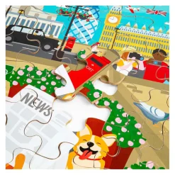 Bigjigs Houten Londen Stad Vloerpuzzel, 48st.