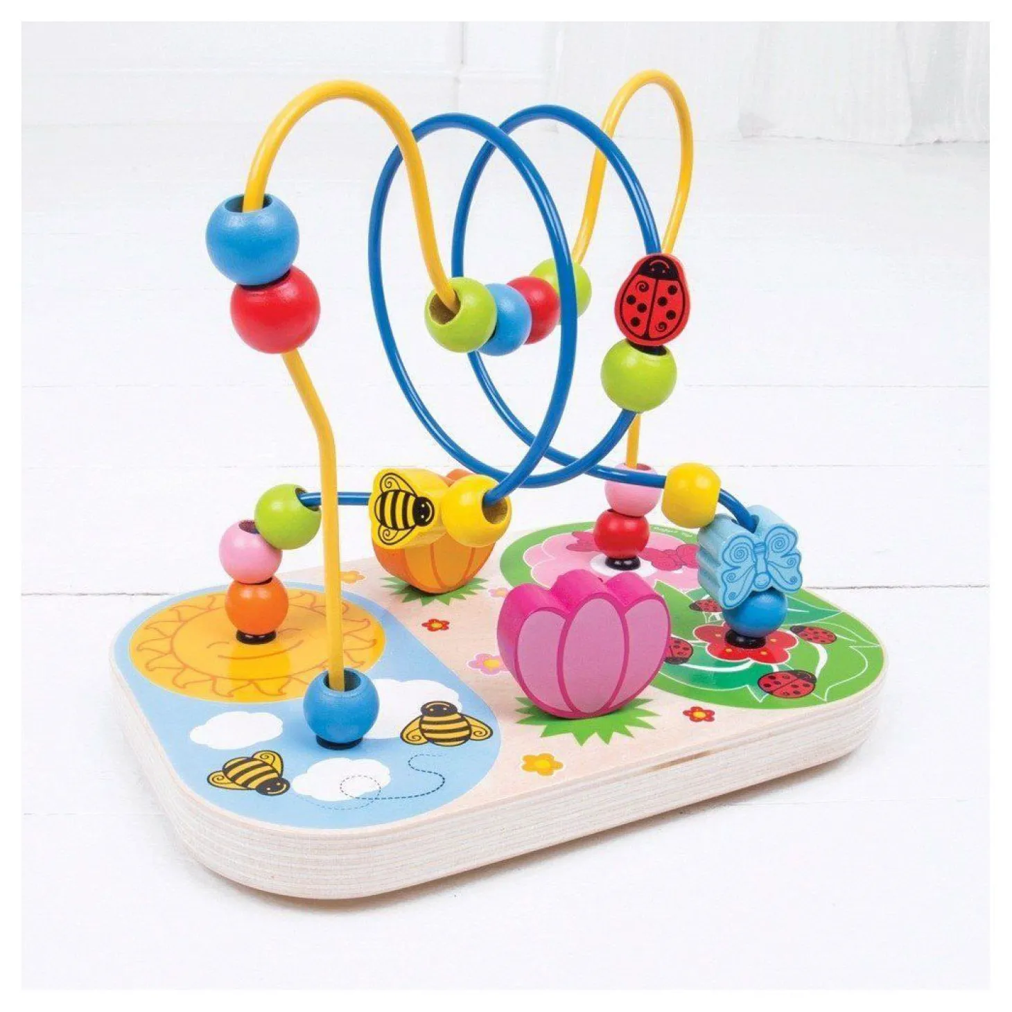 Bigjigs Houten Motoriekspiraal Flower