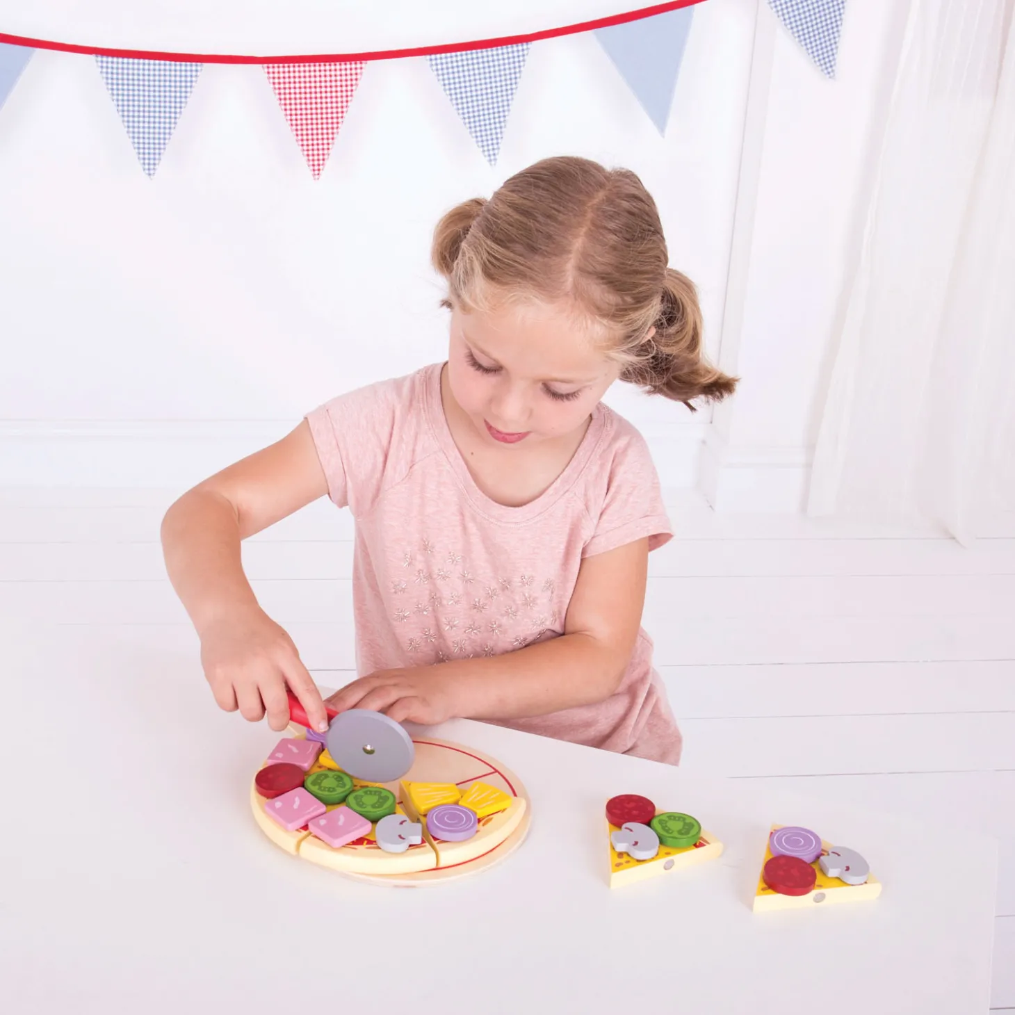 Bigjigs Houten Pizza met Beleg