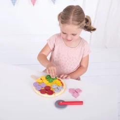 Bigjigs Houten Pizza met Beleg