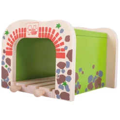 Bigjigs Houten Rails - Dubbelspoor Tunnel