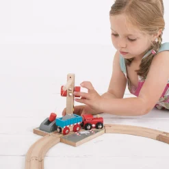 Bigjigs Houten Rails - Gravel Kraan