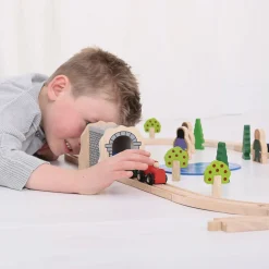 Bigjigs Houten Rails - Grijze Tunnel