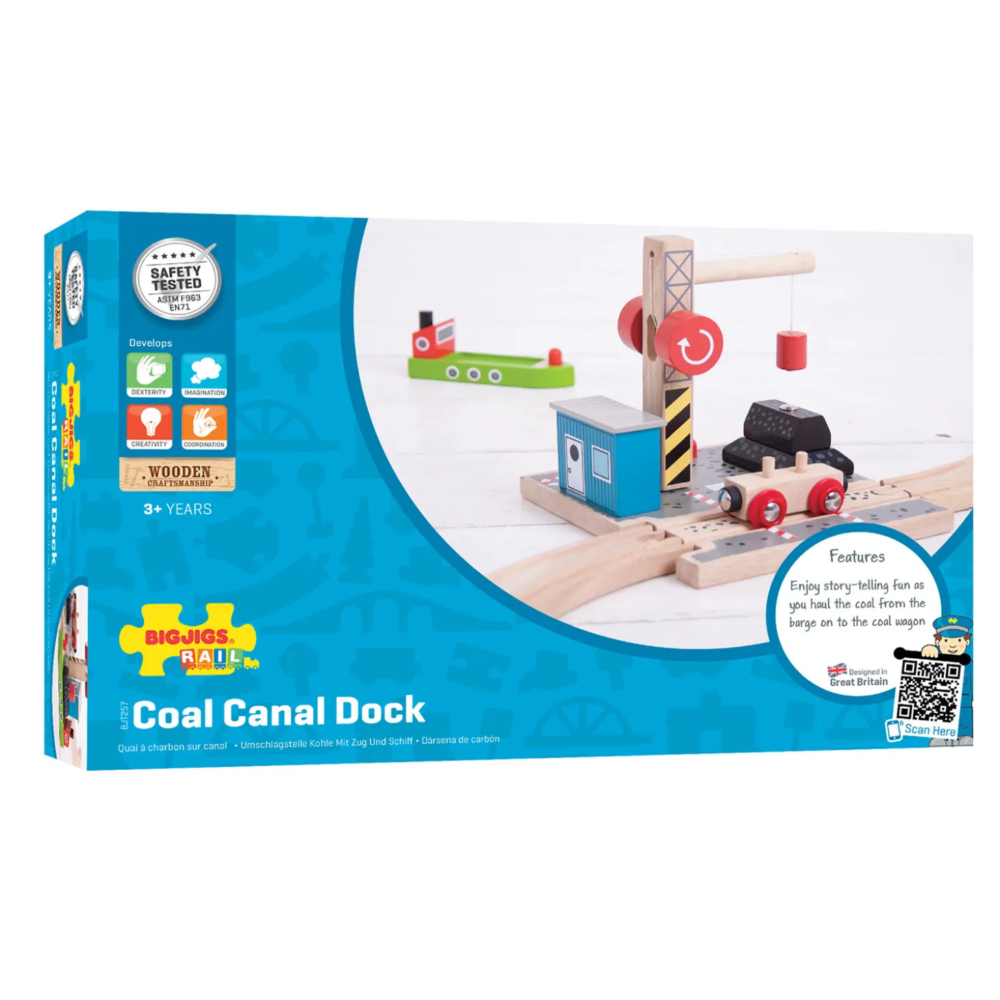 Bigjigs Houten Rails - Laadstation Steenkool