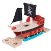 Bigjigs Houten Rails - Piratenschip