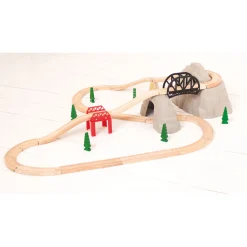 Bigjigs Houten Rails - Rocky Mountain Uitbreidingsset, 12dlg.