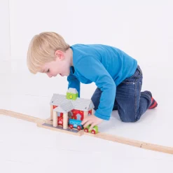 Bigjigs Houten Rails - Spoorwegstation