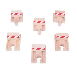 Bigjigs Houten Rails - Stootblokken, 6st.