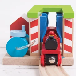 Bigjigs Houten Rails - Wasstraat voor Treinen