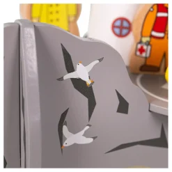 Bigjigs Houten Rails Vuurtoren 4-Wegs Tunnel