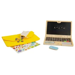 Bigjigs Houten Speelgoed Laptop Set, 95dlg.