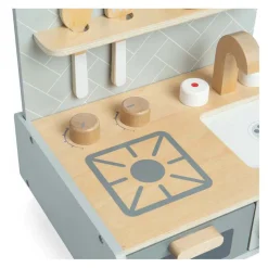 Bigjigs Houten Tafelbladkeukentje, 7dlg.