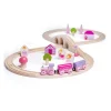 Bigjigs Houten Treinset - Roze, 40dlg.