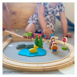 Bigjigs Houten Treinset, 26dlg.