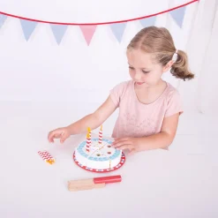 Bigjigs Houten Verjaardagstaart