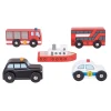Bigjigs Houten Voertuigen, 5st.