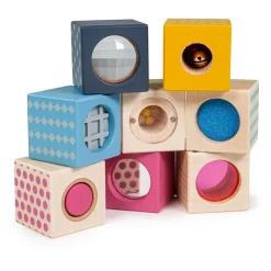 Bigjigs Houten Zintuigen Bouwblokken