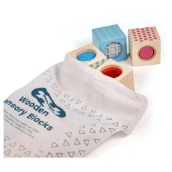 Bigjigs Houten Zintuigen Bouwblokken