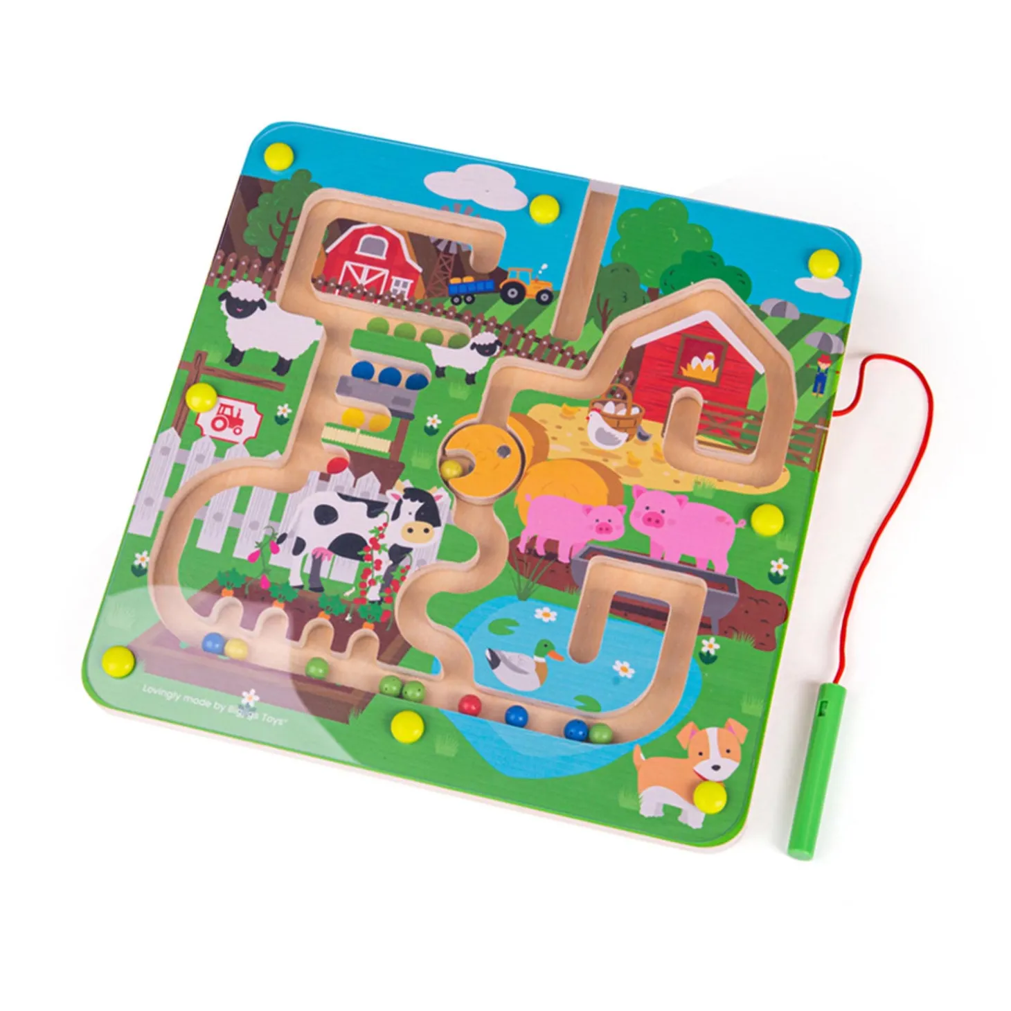 Bigjigs Magnetische Doolhof Spel - Boerderij