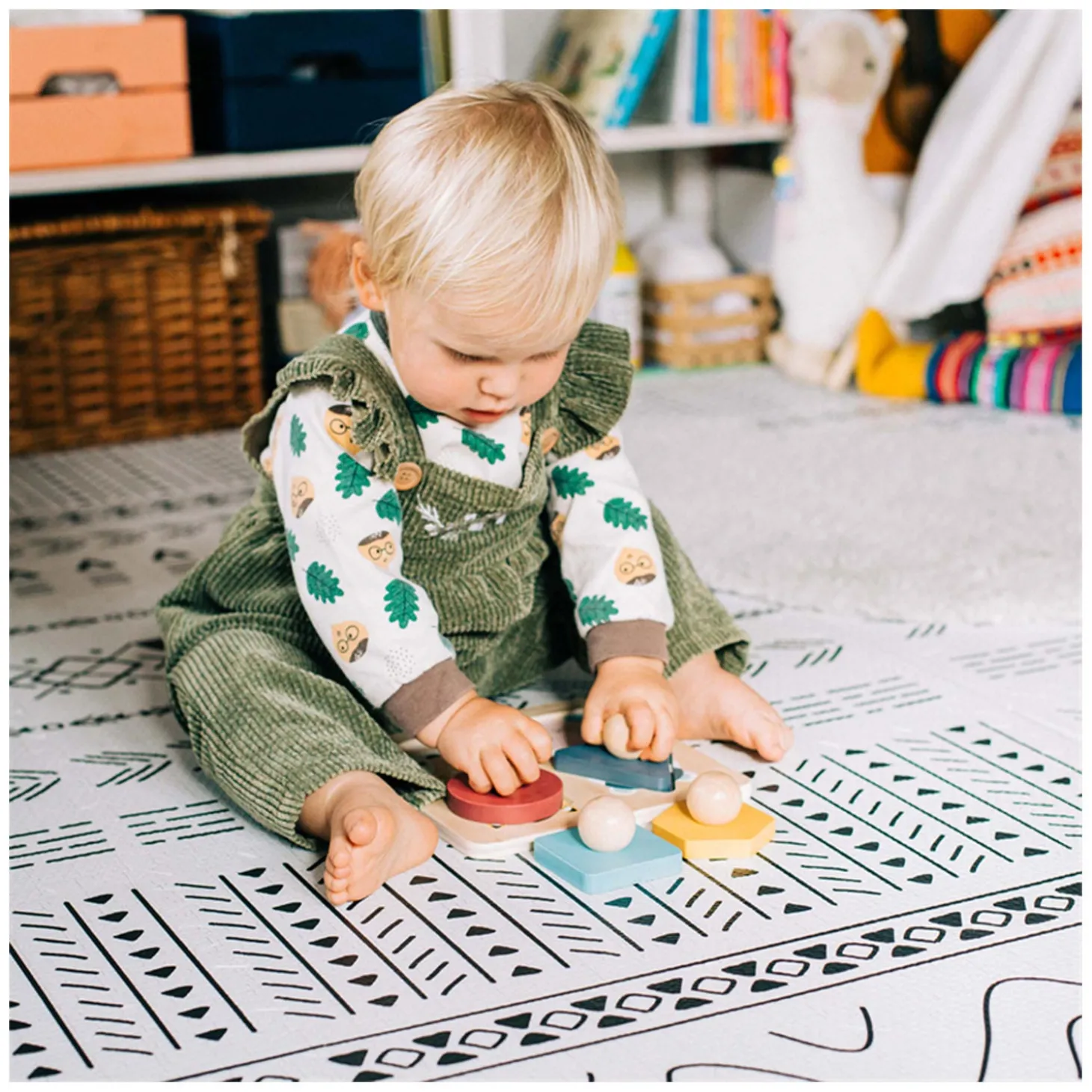 Bigjigs Noppenpuzzel Bosdieren - FSC 100%