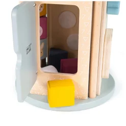 Bigjigs Rollende Activiteitenbox en Vormenstoof van Hout, 5dlg.