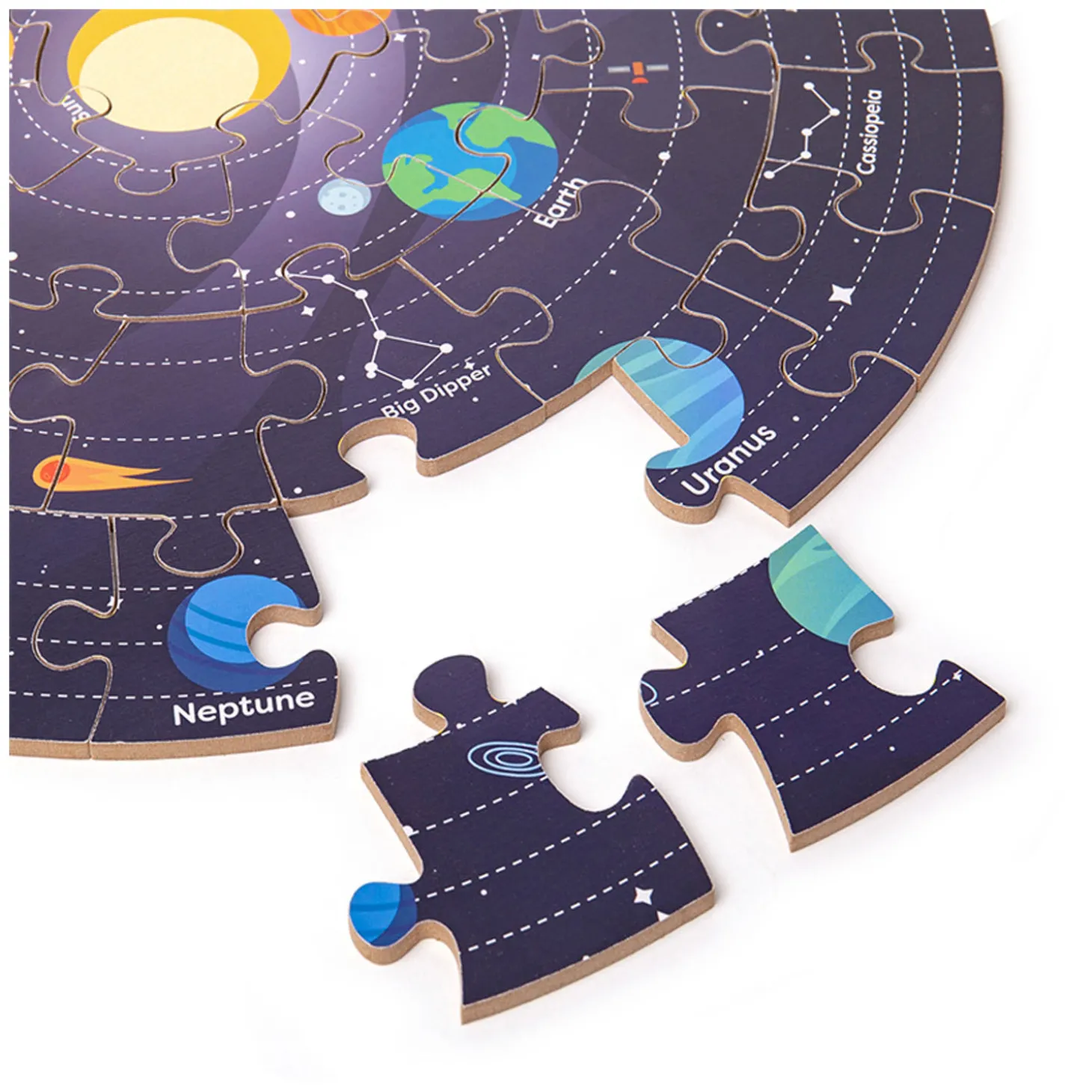 Bigjigs Vloerpuzzel Zonnestelsel Rond, 39cm