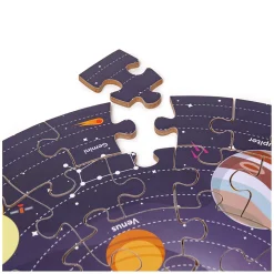 Bigjigs Vloerpuzzel Zonnestelsel Rond, 39cm