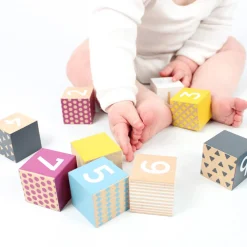 Bigjjigs Houten Blokken met Getallen, 100% FSC