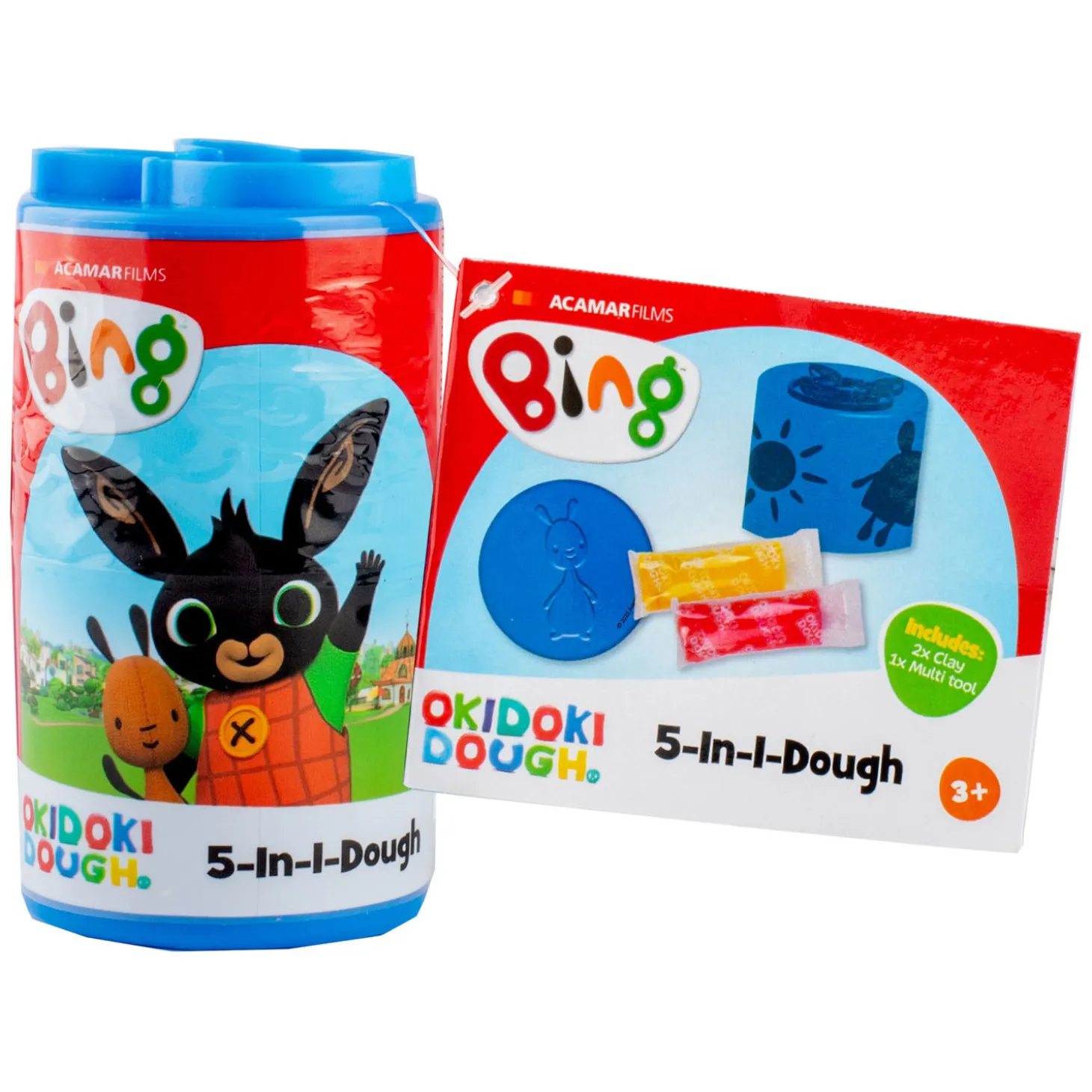 Bing 5In1 Okidoki Klei Tube Klein - 2 Kleuren Klei