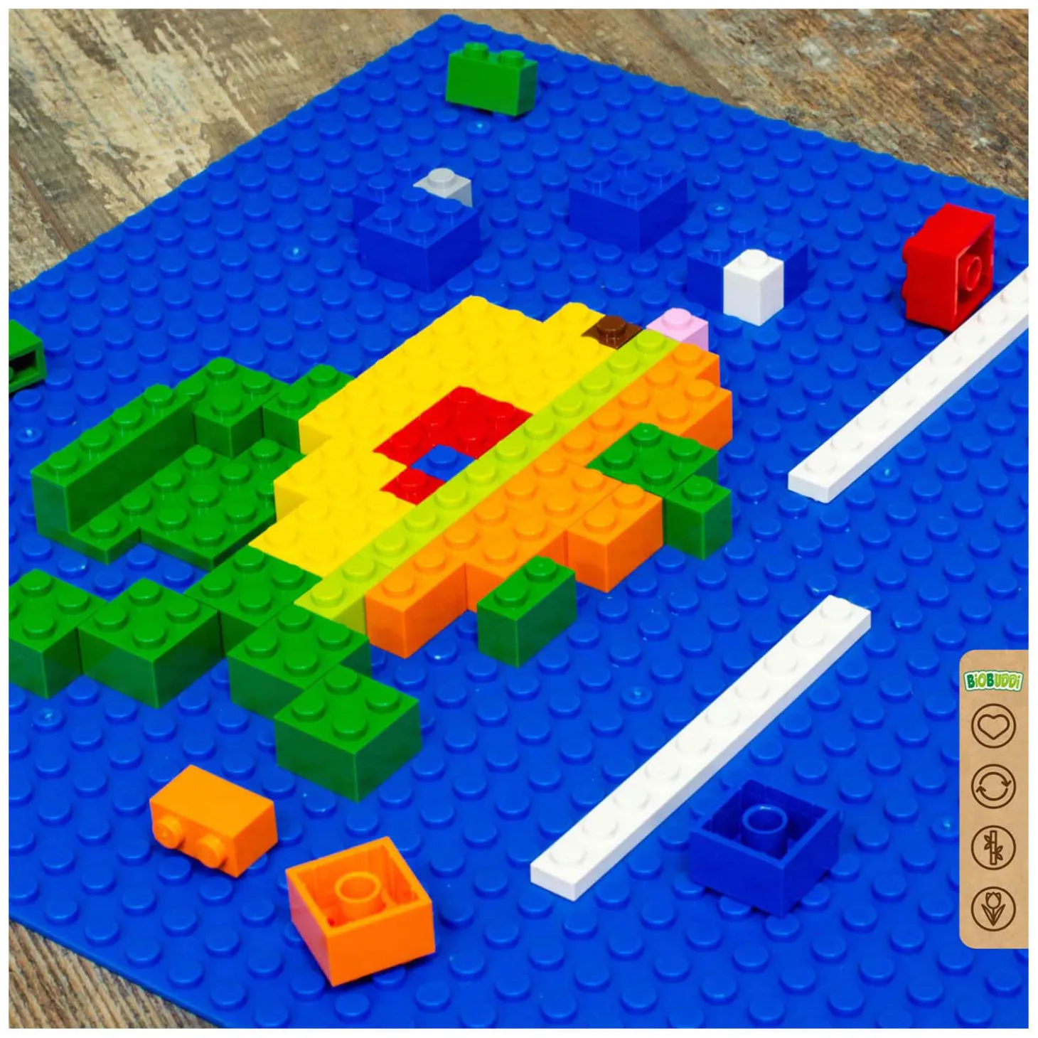 BiOBUDDi Edu Basisplatenset Ocean Blue - 4st.