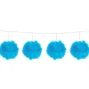 Blauwe Pompom Slinger