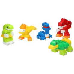 Blokjes Bouwset Dino in Opbergbox - 84dlg.