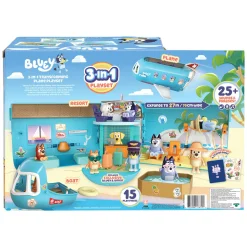 Bluey 3in1 Vliegtuig met 2 Speelfiguren