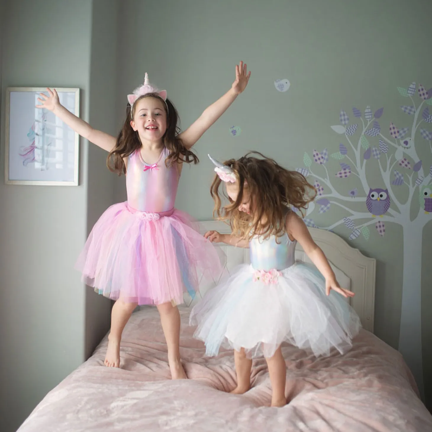 Bodysuit Regenboog Roze, 5-6 jaar