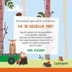 Boek en Puzzeltrein Bosdieren
