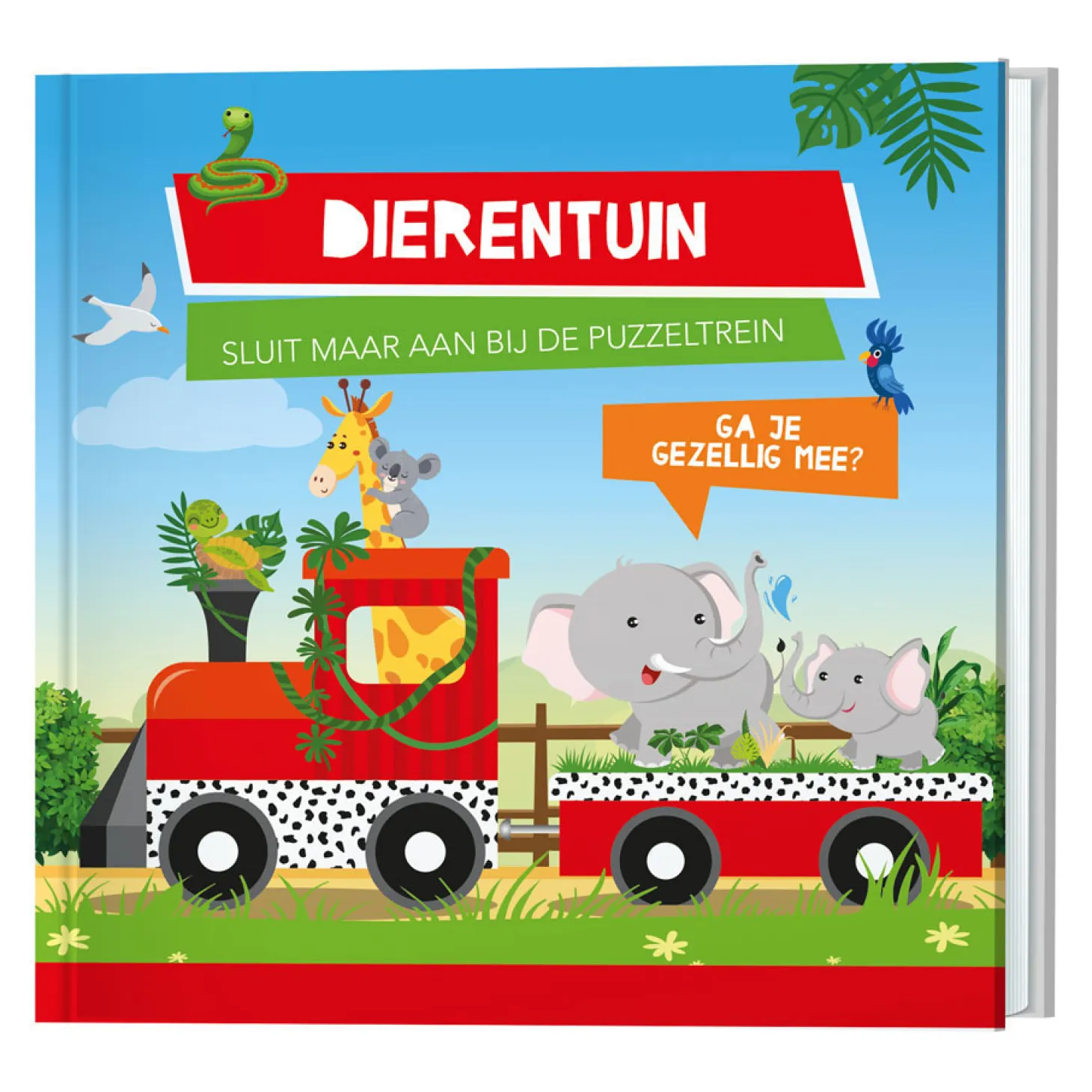 Boek en Puzzeltrein Dierentuin