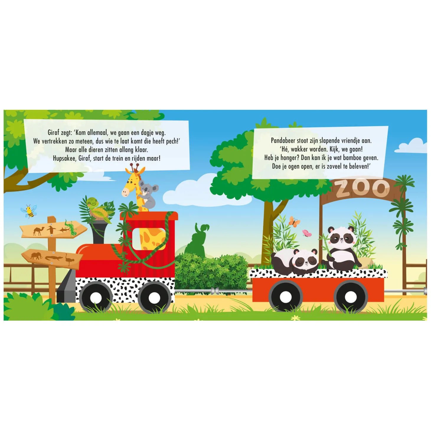 Boek en Puzzeltrein Dierentuin