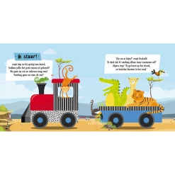 Boek en Puzzeltrein Wilde Dieren