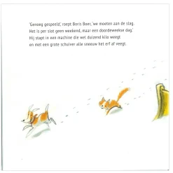 Boer Boris in de sneeuw