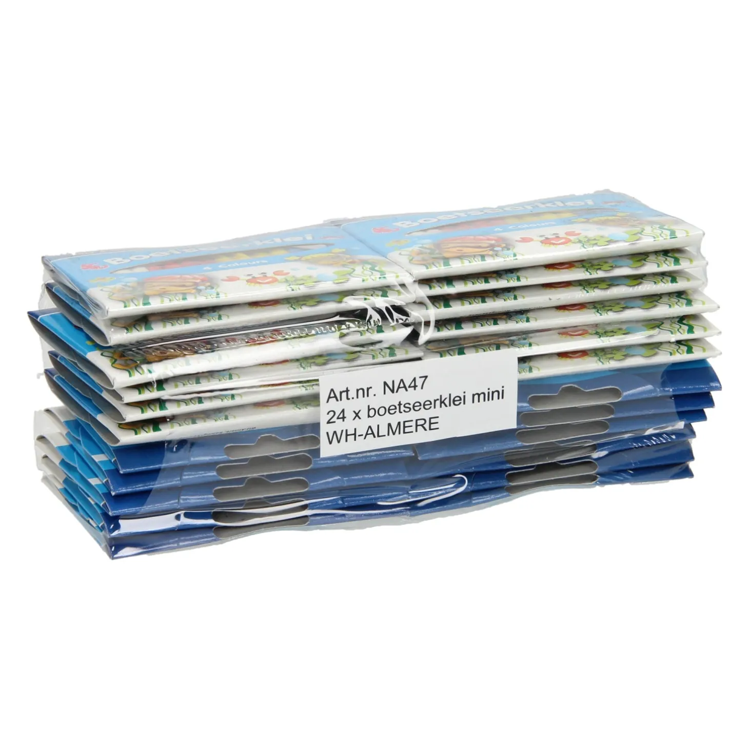 Boetseerklei Uitdeelsetje, set van 24 pakjes!