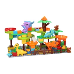 Bouwset Blokken en Knikkerbaan Dino