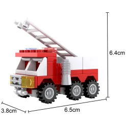 Bouwset Brandweer Ladderwagen - 63dlg.