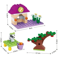 Bouwset Honden Speelplaats - 76dlg.