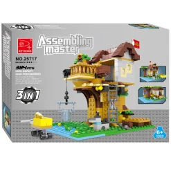 Bouwset 3in1 (Boom) Huis - 384dlg.